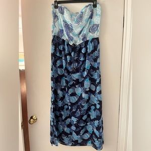 NWT Talbots swim coverup/ strapless dress XL